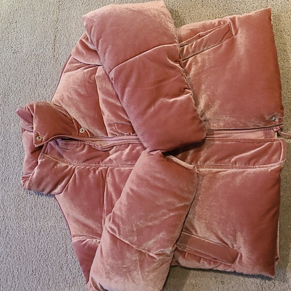 ASOS pink puffer